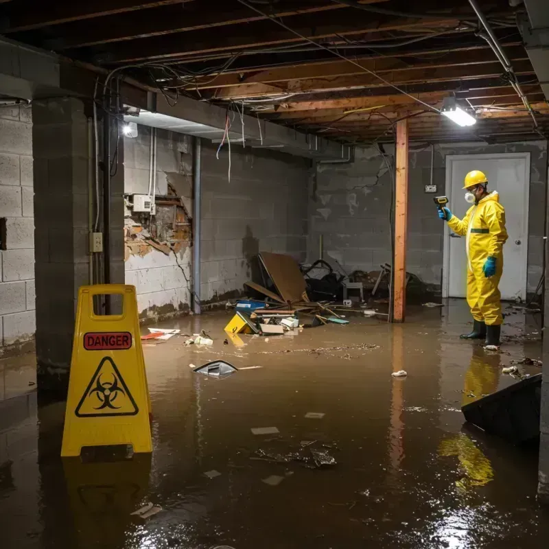 Flooded Basement Electrical Hazard in Herculaneum, MO Property